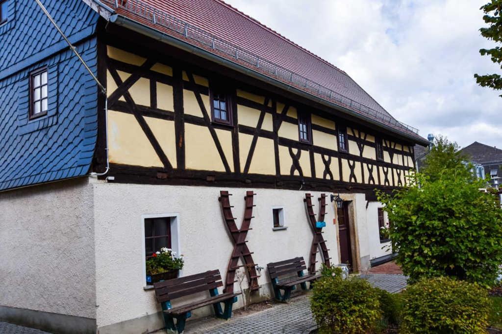 Lavendelhof Die Idyllische Landpension Crimmitschau Exteriör bild